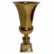 Small Gold Finish Aluminium Vase