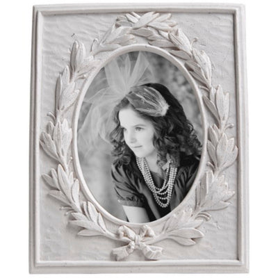Enchanting photo frame in ivory white  Large