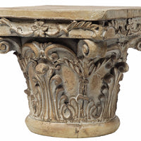 Aesthetic Resin Decorative Pedestal, Brown