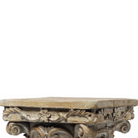 Aesthetic Resin Decorative Pedestal, Brown