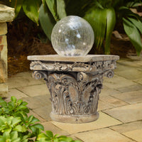 Aesthetic Resin Decorative Pedestal, Brown