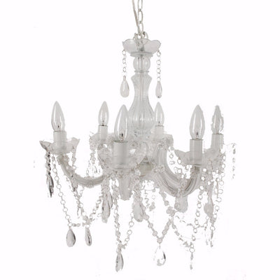 Alluringly Captive Winter Beaded Chandelier