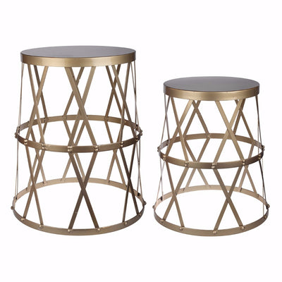 Set of 2 Intriguing Accent Tables