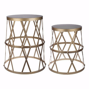 Set of 2 Intriguing Accent Tables