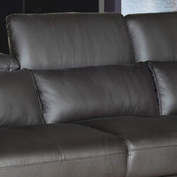 Brown Modern 2 Piece Upholstered Leather Living Room Set