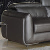 Brown Modern 2 Piece Upholstered Leather Living Room Set