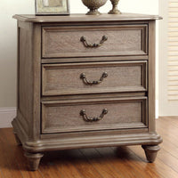 Transitional Night Stand In Rustic Natural