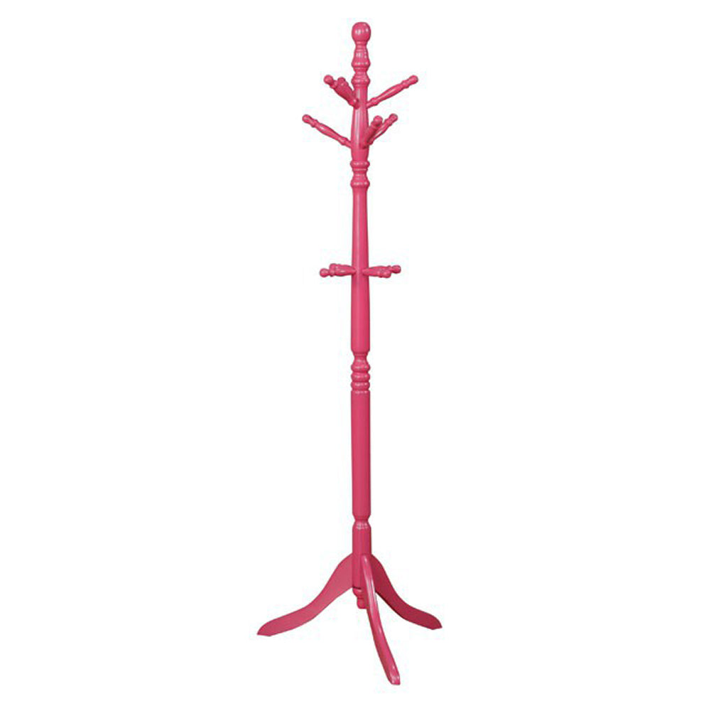Transitional Style Coat Rack, Pink