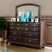Exemplary Transitional Style Wooden Dresser, Brown Cherry