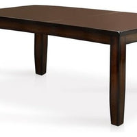 Transitional Style Dining Table, Dark Cherry Finish