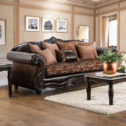 Spacious Howling Sofa Traditional Style, Brown