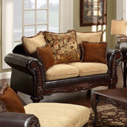 Cozy Luxurious Sofa Traditional Style, Espresso