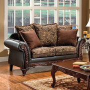 Grotesque Love Seat Traditional Style, Multicolor