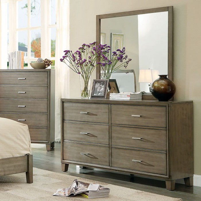 Subtle And Ultra-Fine Wooden Dresser In Contemporary Style, Gray