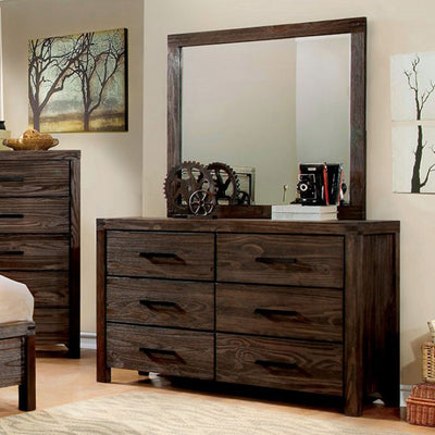Immaculate Wooden Designer Dresser In Contemporary Style,  Dark Gray