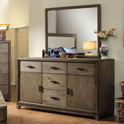 Charming Sophisticated Wooden Dresser In Transitional Style, Gray