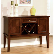 Transitional Style Server, Brown Cherry