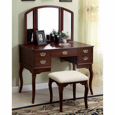 Traditional Style Vanity Table, Cherry