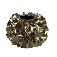 Beautifully Designed Cactiee Vase in Aged Gold