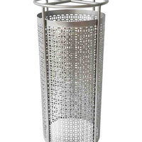 Openwork Metal Umbrella Stand, Silver