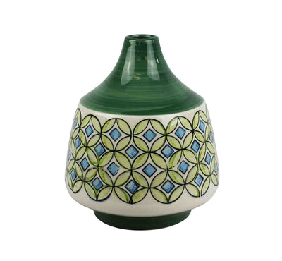 Alluring Ceramic Vase, Green