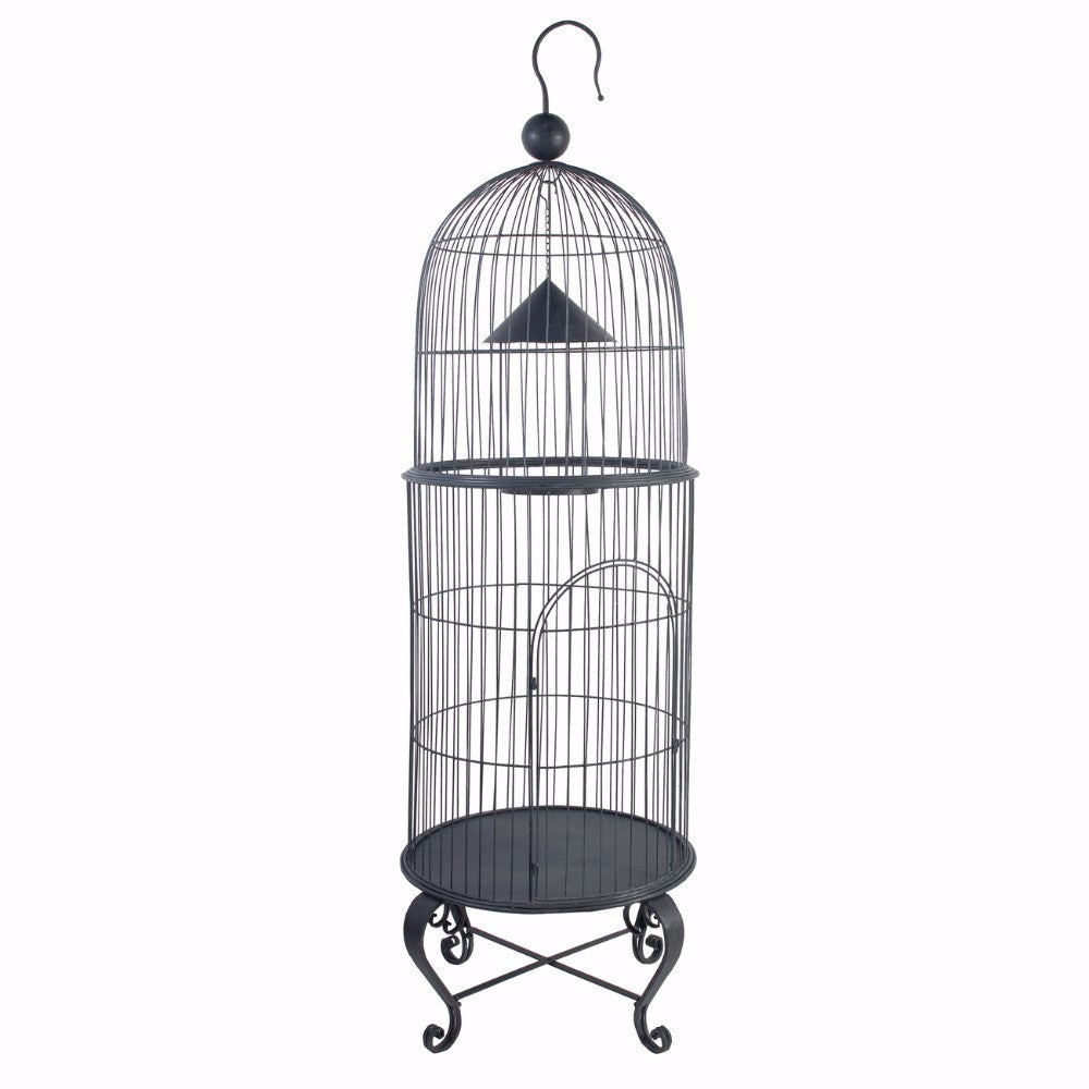 House Style Economy Bird Cage, Black
