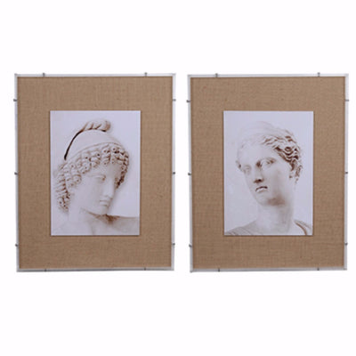 Framed Roman Figure Prints-Set of`2