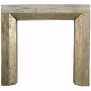 Distressed Solid Wood Fireplace Mantel, Gold
