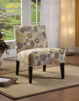 Accent Chair With Printed Fabric