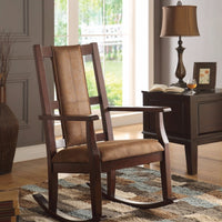 Wooden Rocking Chair, Brown
