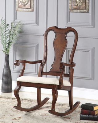 Rocking Chair, Cream and Brown
