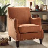 Accent Chair In a Classy Look, Orange