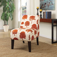 Accent Chair, Tree Fabric Multicolor