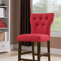 Counter Height Chair, Red, Set of 2
