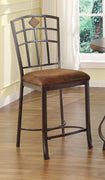 Counter Height Chair, Brown, Set of 2