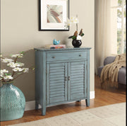 Antiqued Console Table, Antique Blue