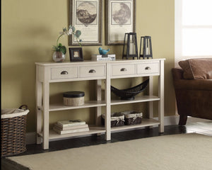 Console Table In Cream Finish