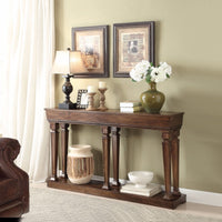 Console Table, Oak Brown