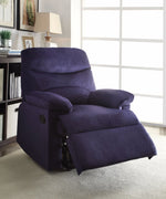 Comfy Recliner In Blue Woven Fabric