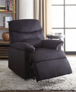 Relaxing Recliner In Black Woven Fabric