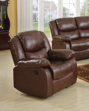 Recliner, Brown Bonded Leather Match