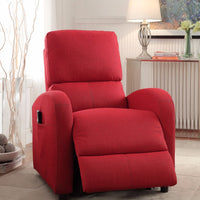 Recliner with Power Lift, Red Fabric