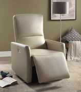 Recliner (Power Motion), Beige Leather-Aire