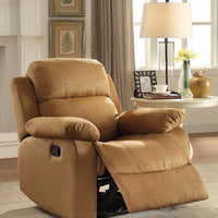 Lovely Recliner , Brown Microfiber