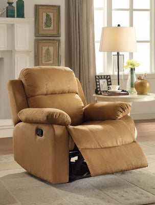 Lovely Recliner , Brown Microfiber