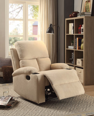 Homey Recliner , Beige Linen