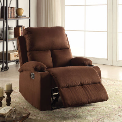 Warm Recliner , Chocolate Microfiber