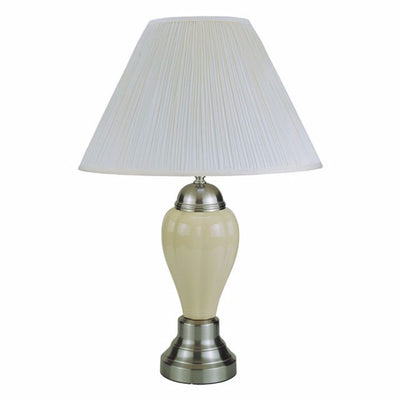 Traditional Style Table Lamp, Set of 6, Ivory