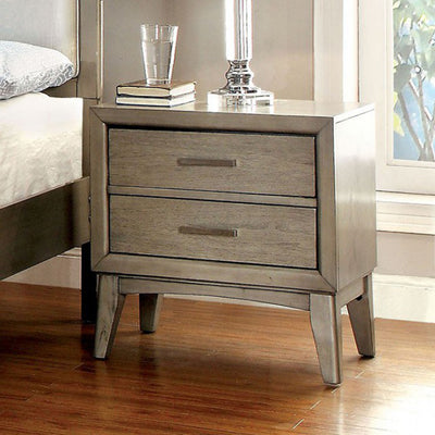 Contemporary Night Stand In Gray