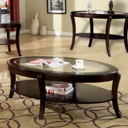 Contemporary Coffee Table In Espresso Finish